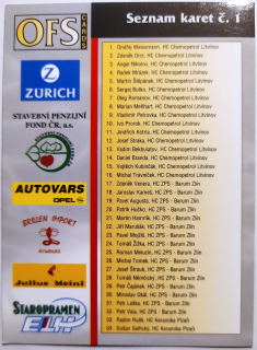 OFS 98/99 - Seznam karet (1-2) - #1-2