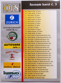 OFS 98/99 - Seznam karet (3-4) - #3-4