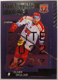 SportZoo ELH 23/24 - Hradec Králové - Oliver Okuliar - Starting LINEUP - #SL-88
