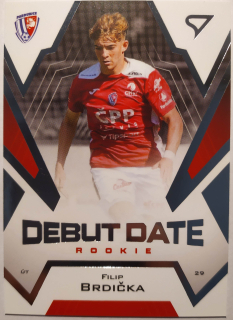 SportZoo Fortuna Liga 23/24 - Debut Date Rookie - Filip Brdička - Pardubice - #DR-20