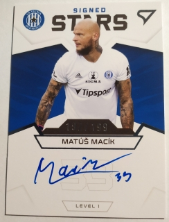 SportZoo FORTUNA:LIGA 21/22 - Matúš Macík - Olomouc - Signed Stars - #S1-MM 192/199