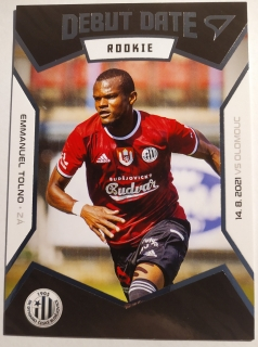 SportZoo FORTUNA:LIGA 21/22 - Emmanuel Tolno - České Budějovice - Debut Date Rookie - #DR7