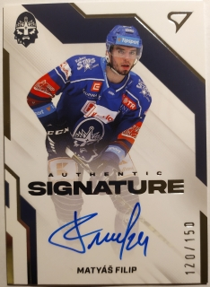 SportZoo ELH 22/23 - Matyáš Filip - Kladno - Authentic Signature Level 1 - #AS1-MF 120/150