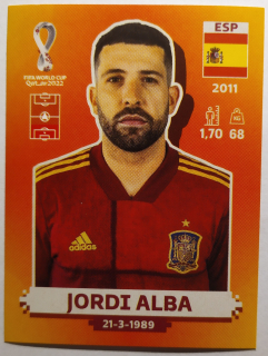 World Cup 2022 - Jordi Alba - č.ESP 6