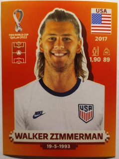 World Cup 2022 - Walker Zimmerman - č.USA 9