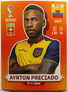 World Cup 2022 - Ayrton Preciado - č.ECU 18