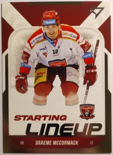 SportZoo ELH 22/23 - Greame McCormack - Hradec Králové - Starting LINEUP - #SL-26
