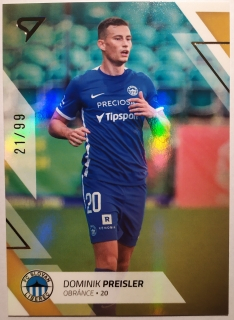 SportZoo Fortuna Liga 22/23 - GOLD - Dominik Preisler - Liberec - #297 21/99