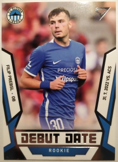 SportZoo Fortuna Liga 22/23 - Debut Date Rookie - Filip Prebsl - Liberec - #DR-12