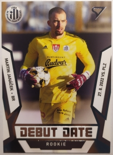 SportZoo Fortuna Liga 22/23 - Debut Date Rookie - Martin Janáček - České Budějovice - #DR-14