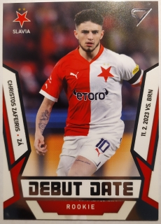 SportZoo Fortuna Liga 22/23 - Debut Date Rookie - Christos Zafeiris - Slavia - #DR-4