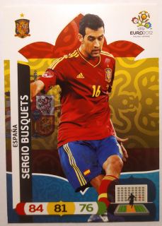 Panini Euro 2012 Adrenalyn XL - Sergio Busquets - Španělsko