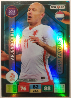 Panini Road to WC 2018 Adrenalyn XL - Fans' Favourites - Arjen Robben - Nizozemsko