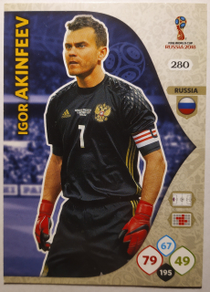 Panini WC 2018 Adrenalyn XL - Igor Akinfeev - Rusko