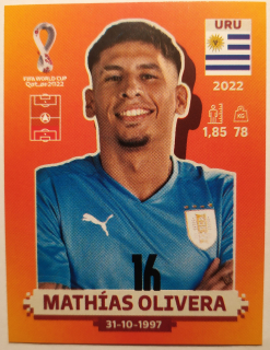 World Cup 2022 - Mathías Olivera - č.URU 8