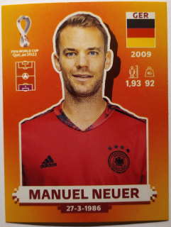 World Cup 2022 - Manuel Neuer - č.GER 2