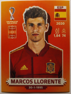 World Cup 2022 - Marcos Llorente - č.ESP 11