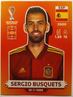World Cup 2022 - Sergio Busquets - č.ESP 14