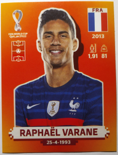 World Cup 2022 - Raphaël Varane - č.FRA 9