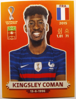 World Cup 2022 - Kingsley Coman - č.FRA 16