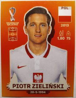 World Cup 2022 - Piotr Zieliński - č.POL 15