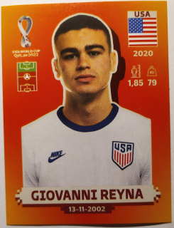 World Cup 2022 - Giovanni Reyna - č.USA 18