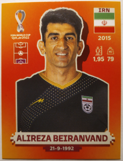 World Cup 2022 - Alireza Beiranvand - č.IRN 3