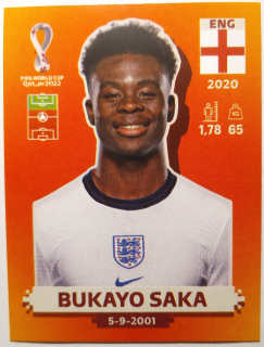 World Cup 2022 - Bukayo Saka - č.ENG 18