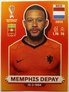 World Cup 2022 - Memphis Depay - č.NED 17