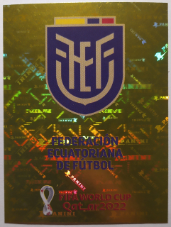 World Cup 2022 - Samolepka č.ECU 1