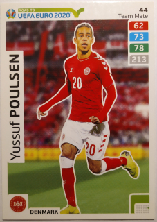 Panini Road to UEFA Euro 2020 Adrenalyn XL - Yussuf Poulsen - Dánsko