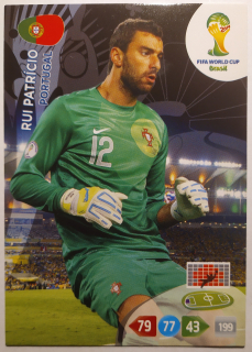 Panini FIFA WC Brazil 2014 Adrenalyn XL - Rui Patricio - Portugalsko