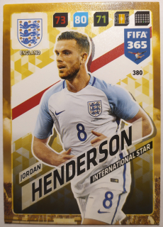 Panini Adrenalyn XL FIFA 365 17/18 - Jordan Henderson - Anglie