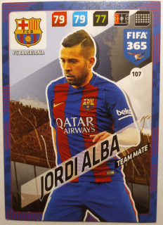 Panini Adrenalyn XL FIFA 365 17/18 - Jordi Alba - Barcelona