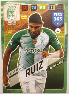 Panini Adrenalyn XL FIFA 365 17/18 - Luis Carlos Ruiz - Atlético Nacional