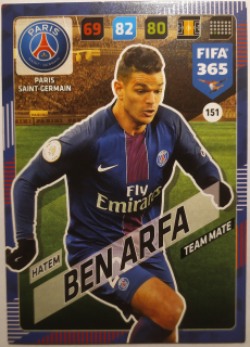 Panini Adrenalyn XL FIFA 365 17/18 - Hatem Ben Arfa - PSG