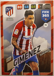 Panini Adrenalyn XL FIFA 365 17/18 - José Giménez - Atlétiko Madrid