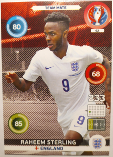 Panini Euro 2016 Adrenalyn XL - Raheem Sterling - Anglie