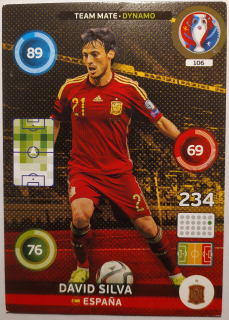 Panini Euro 2016 Adrenalyn XL - David Silva - Španělsko