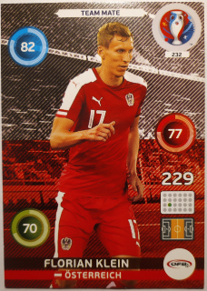 Panini Euro 2016 Adrenalyn XL - Florian Klein - Rakousko