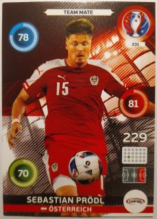 Panini Euro 2016 Adrenalyn XL - Sebastian Prodl - Rakousko