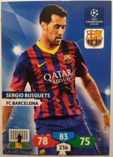 Panini UEFA Champions League 13/14 Adrenalyn XL - Sergio Busquets - Barcelona