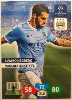 Panini UEFA Champions League 13/14 Adrenalyn XL - Alvaro Negredo - Manchester City