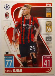 Topps Match Attax Champions & Europa League 21/22 - Simon Kjaer - AC Milán