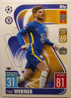 Topps Match Attax Champions & Europa League 21/22 - Timo Werner - Chelsea