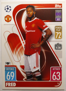 Topps Match Attax Champions & Europa League 21/22 - Fred - Manchester United