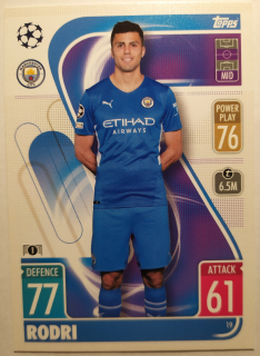 Topps Match Attax Champions & Europa League 21/22 - Rodri - Manchester City