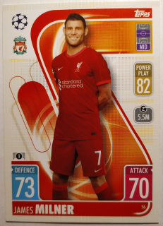 Topps Match Attax Champions & Europa League 21/22 - James Milner - Liverpool