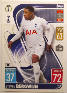 Topps Match Attax Champions & Europa League 21/22 - Steven Bergwijn - Tottenham