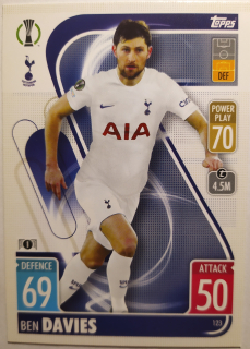 Topps Match Attax Champions & Europa League 21/22 - Ben Davies - Tottenham